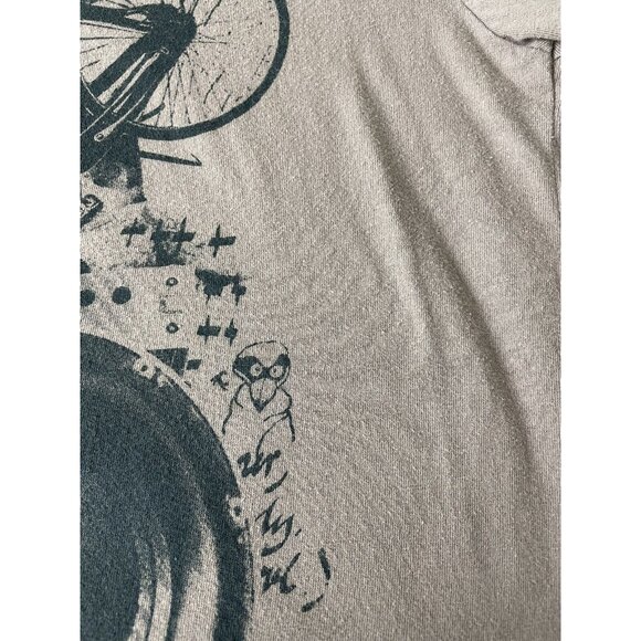 H&M Tshirt Mens Size M Dusty Purple Guitars Bikes Cars Graffiti - Picture 10 of 12